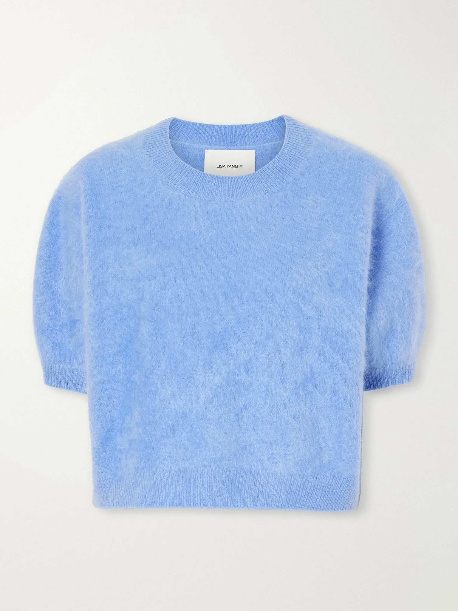 Juniper brushed cashmere sweater Blue - 1