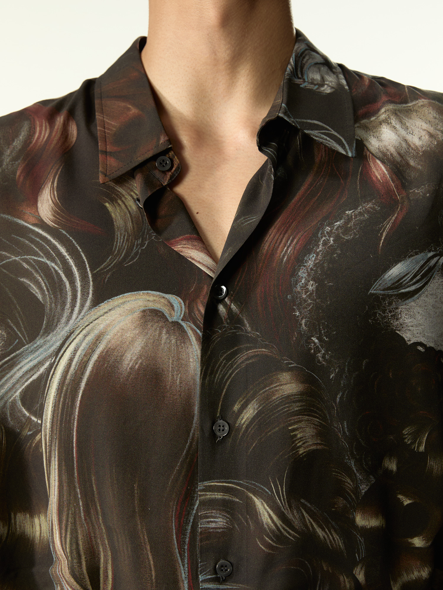 Wig Shirt Brown Mix - 3