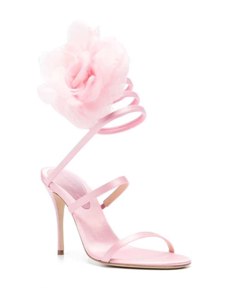 MAGDA BUTRYM 105mm spiral satin sandals outlook