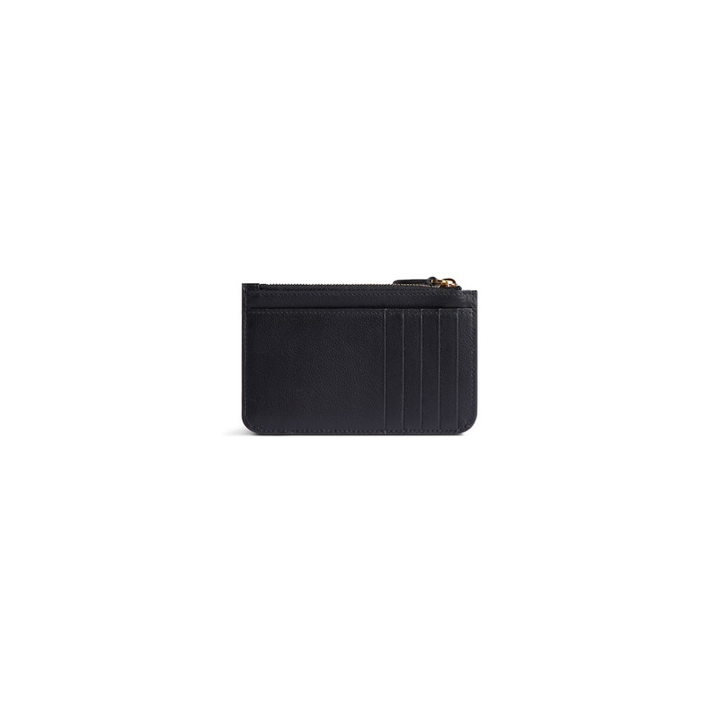 BALENCIAGA Women's Cash 2.0 Long Coin And Card Holder  in Black outlook