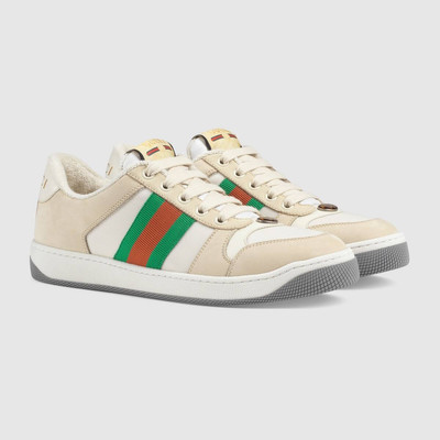 GUCCI Women's Screener leather sneaker outlook