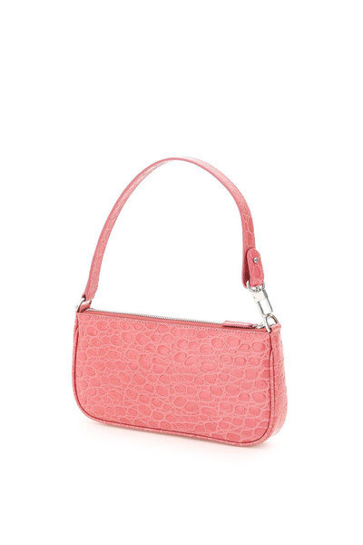 BY FAR CROCO EMBOSSED LEATHER RACHEL BAG outlook