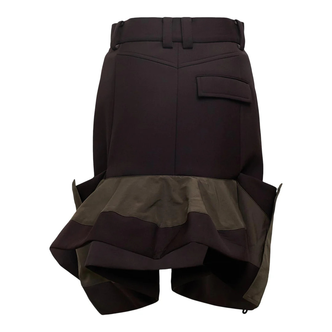 Suiting Bonding X Grosgrain Skirt - 2
