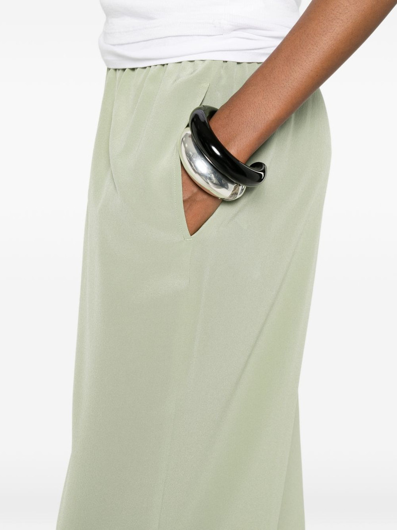 wide-leg silk trousers 5