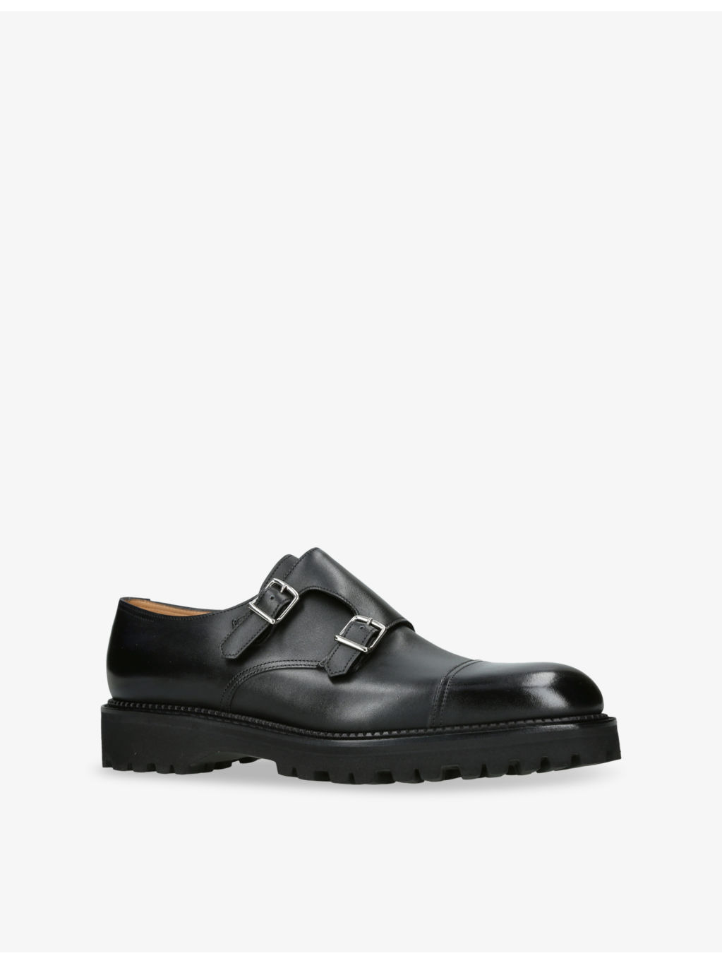 William Double-Buckle Leather Shoes - 3