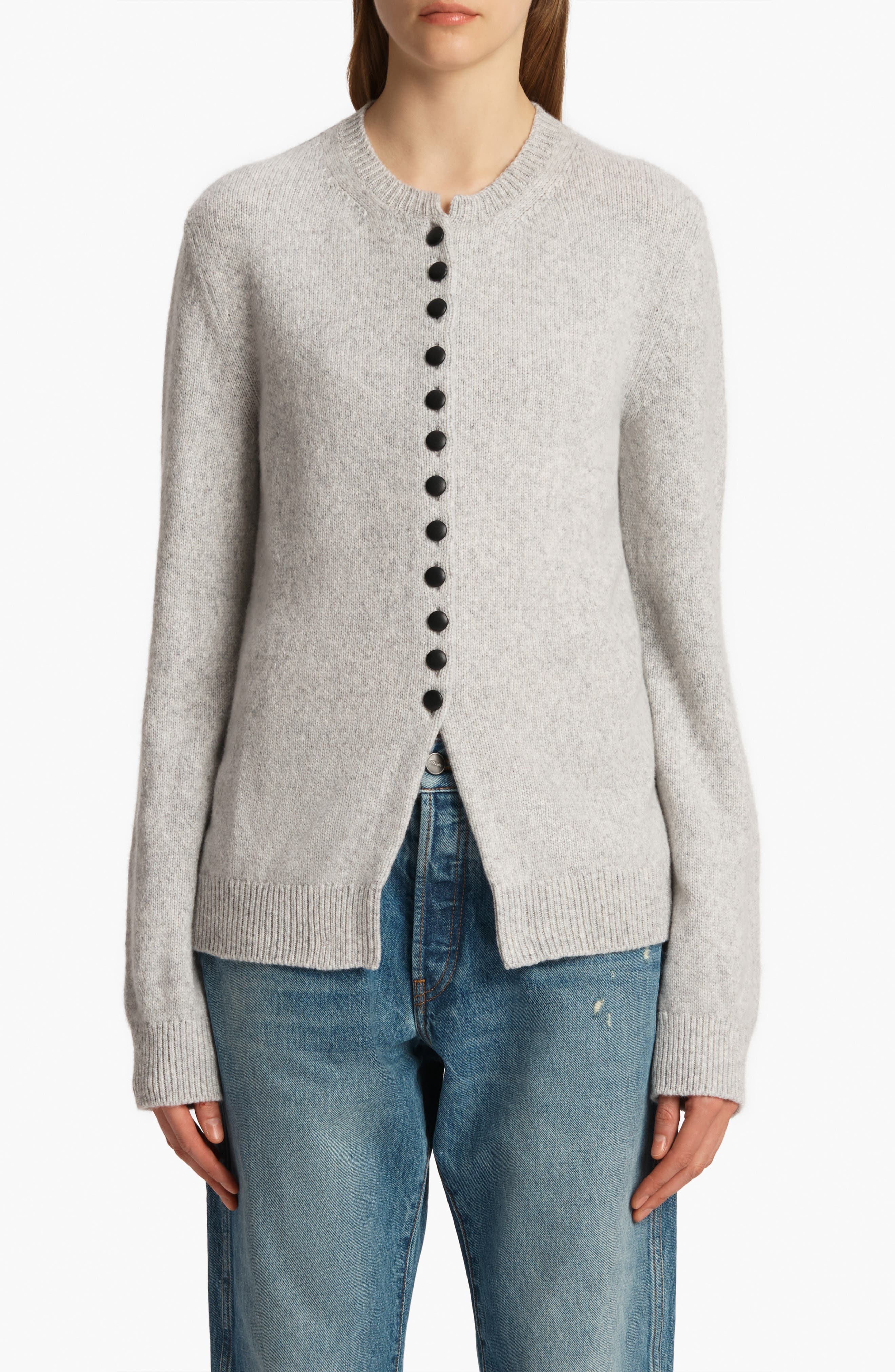 Khaite Josette Cashmere Cardigan in Dove at Nordstrom - 1