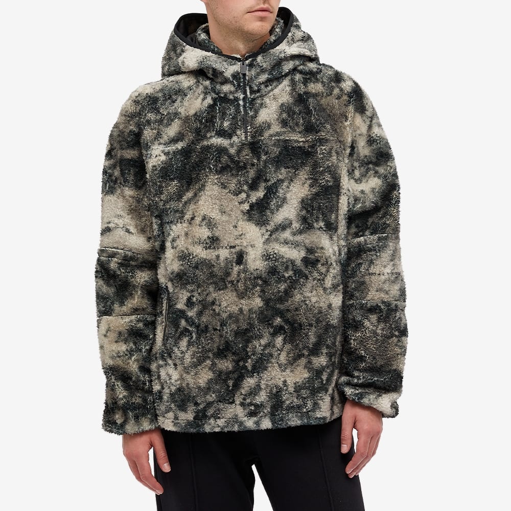 END. x 1017 Alyx 9SM Camo Overdye Hooded Polar Fleece Jacket - 4