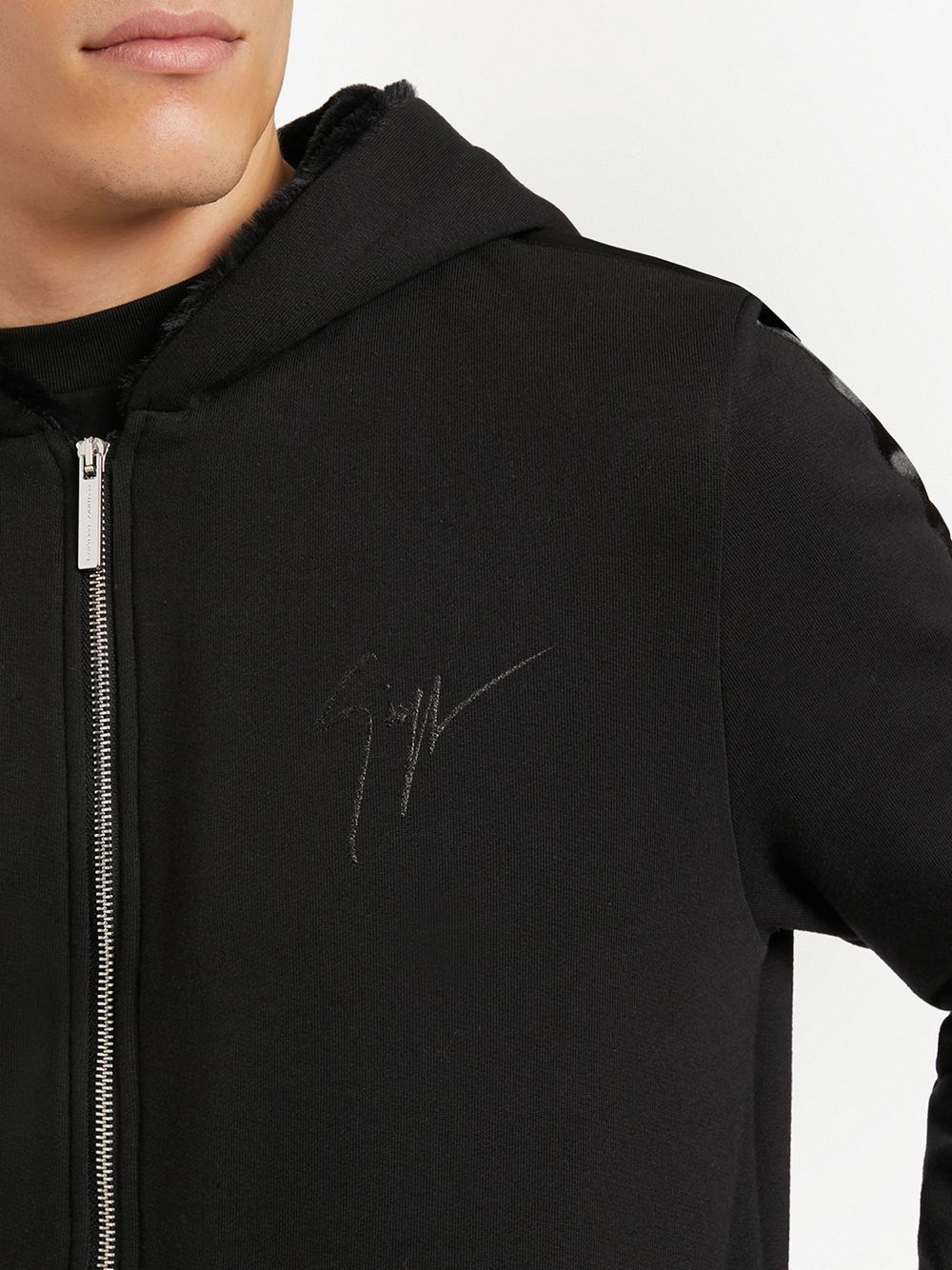 LR-12 logo-print hoodie - 5