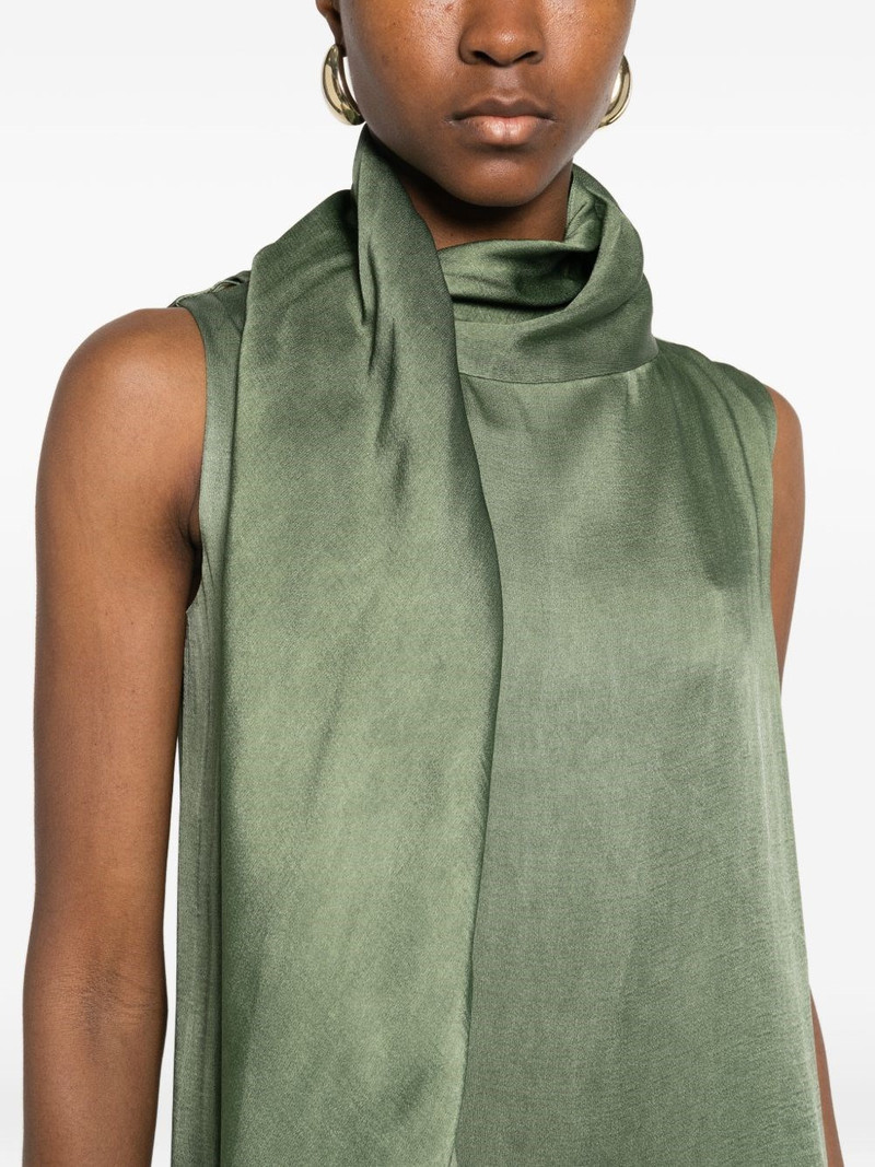 cortana Lava linen and cotton long dress outlook