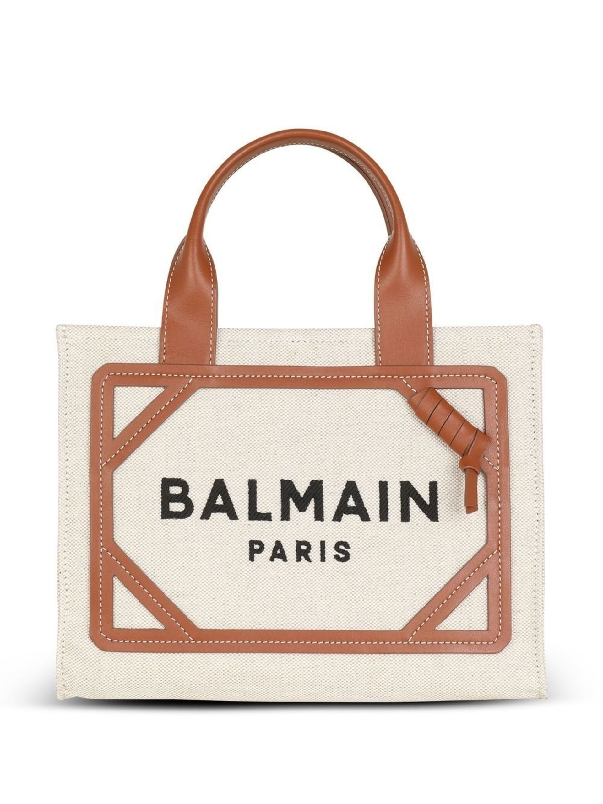 B-Army Shoulder Bag - Balmain - Canvas - Neutral