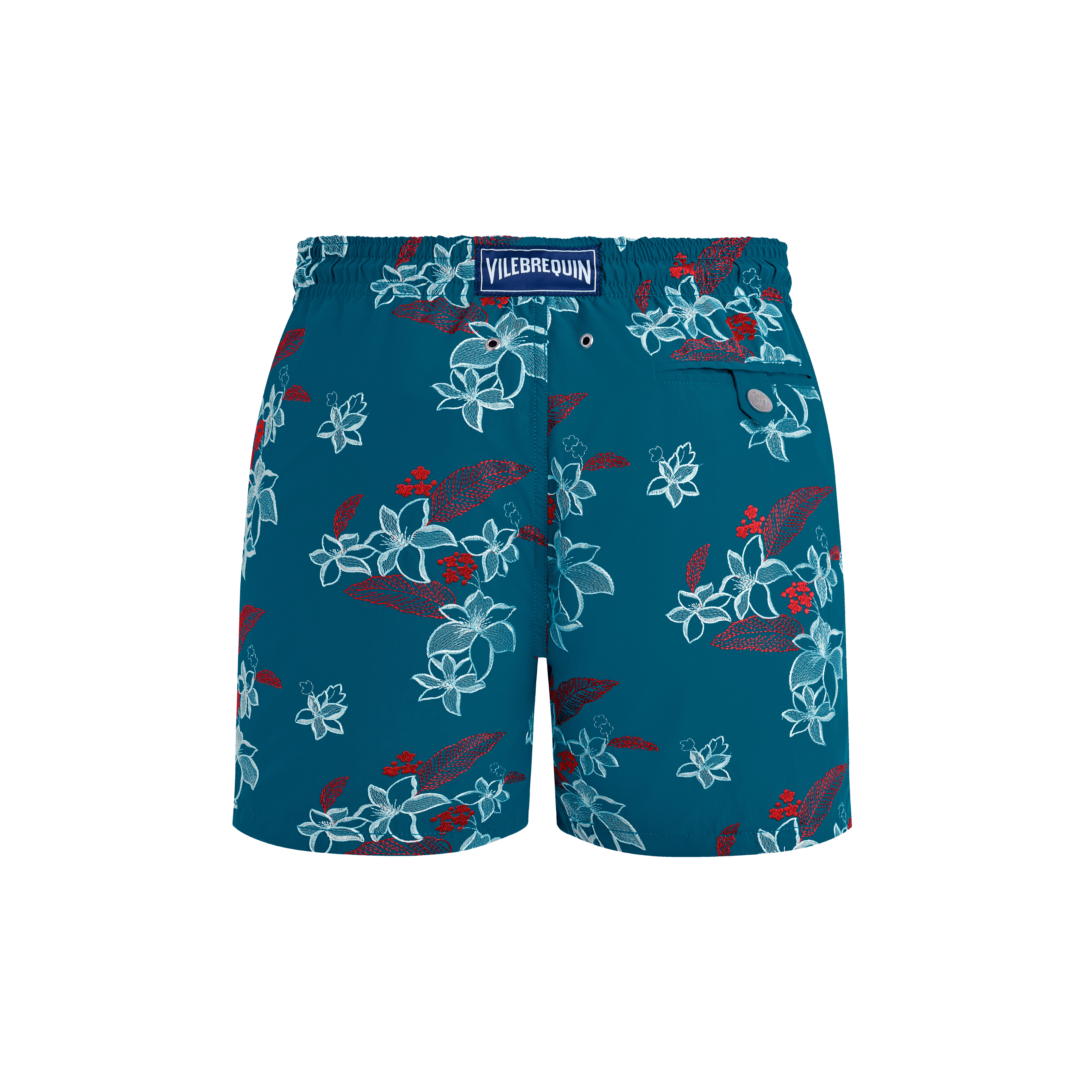Men Swim Trunks Embroidered Flowers Power - Limited Edition - 2