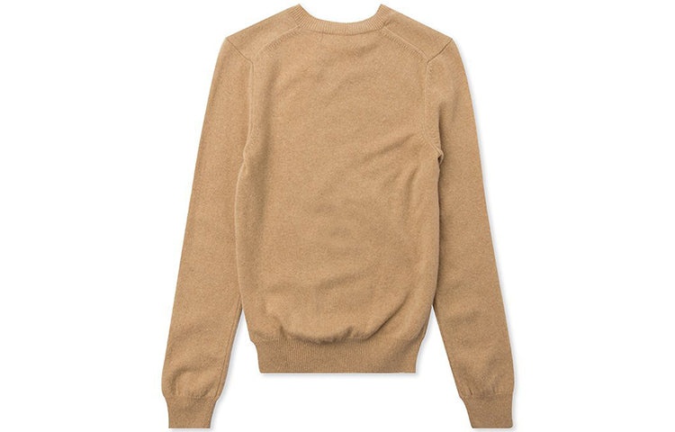 (WMNS) COMME des GARCONS PLAY V-Neck Pullover Black Heart 'Beige' AZ-N017-051-3 - 2