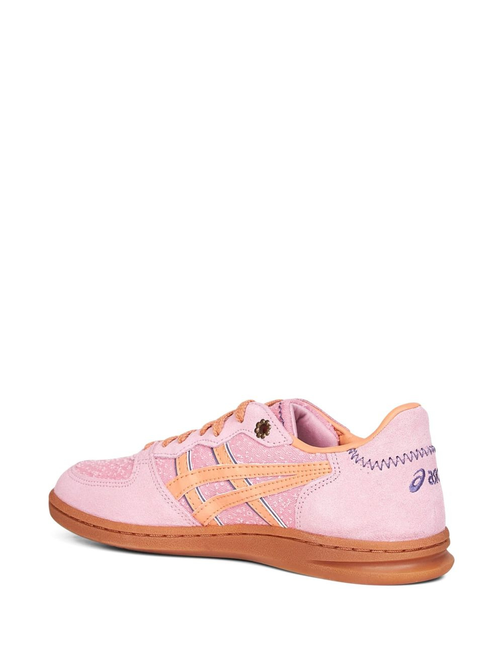 Skyhand og embroidered-logo suede sneakers - 3