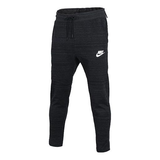 Nike Alphabet Logo Loose Sports Pants Black 885924-010 - 1