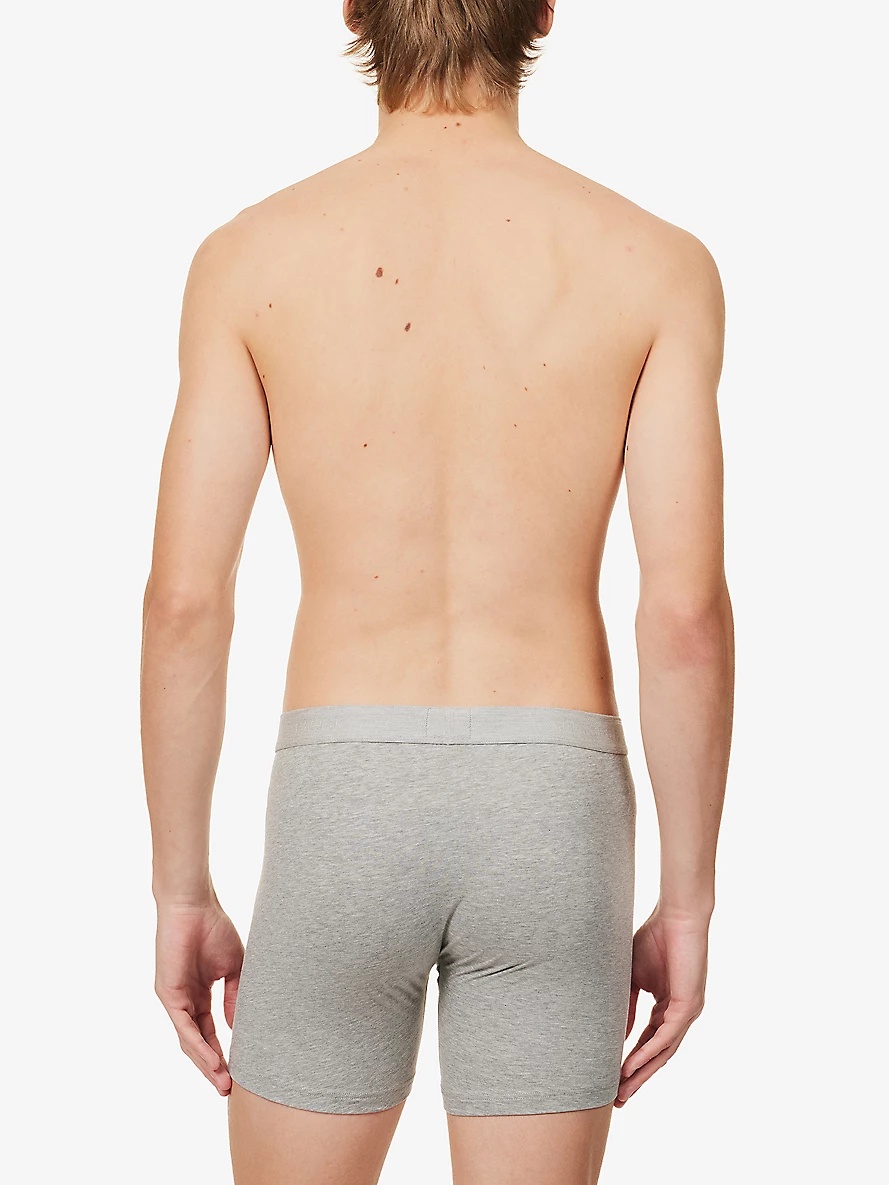 Elasticated-waistband stretch-cotton trunks - 3