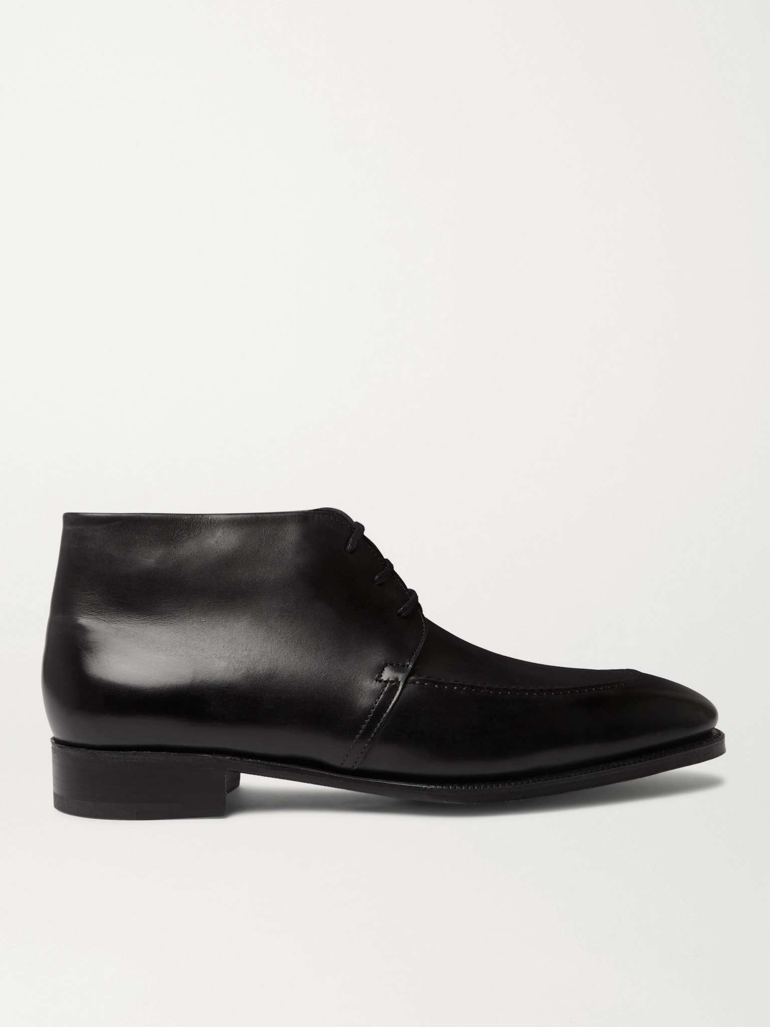 Alston Polished-Leather Derby Boots - 1