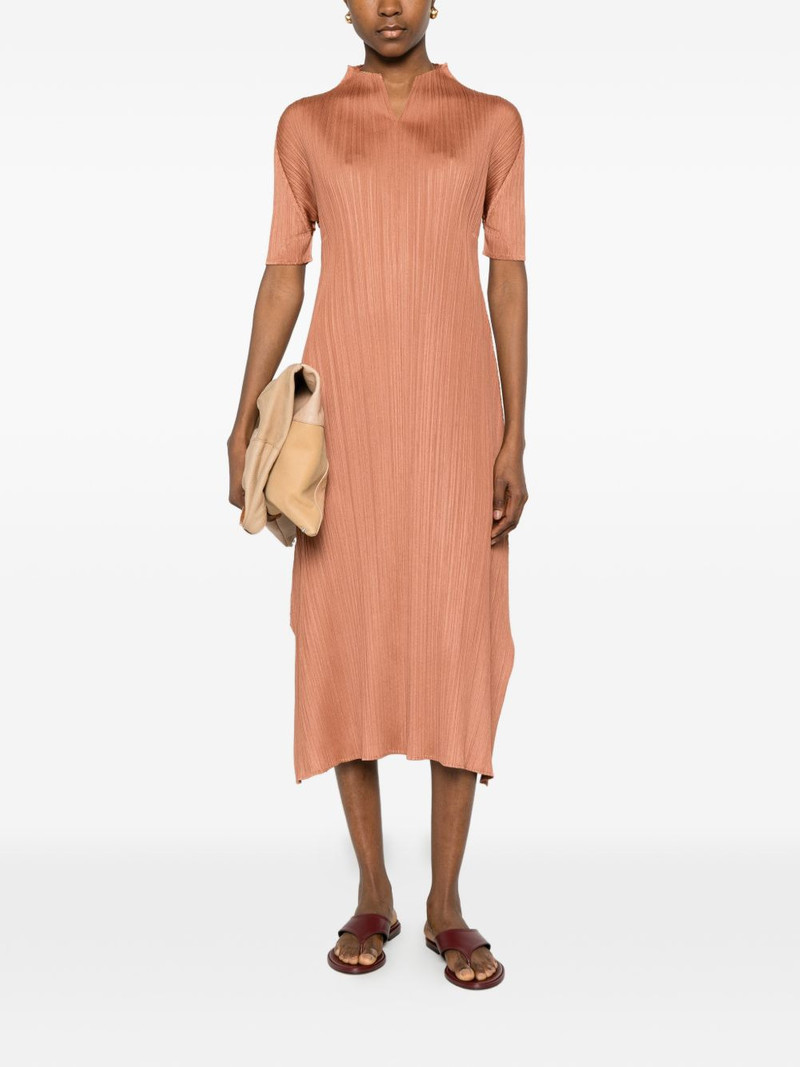 Pleats Please Issey Miyake March pleated midi dress outlook