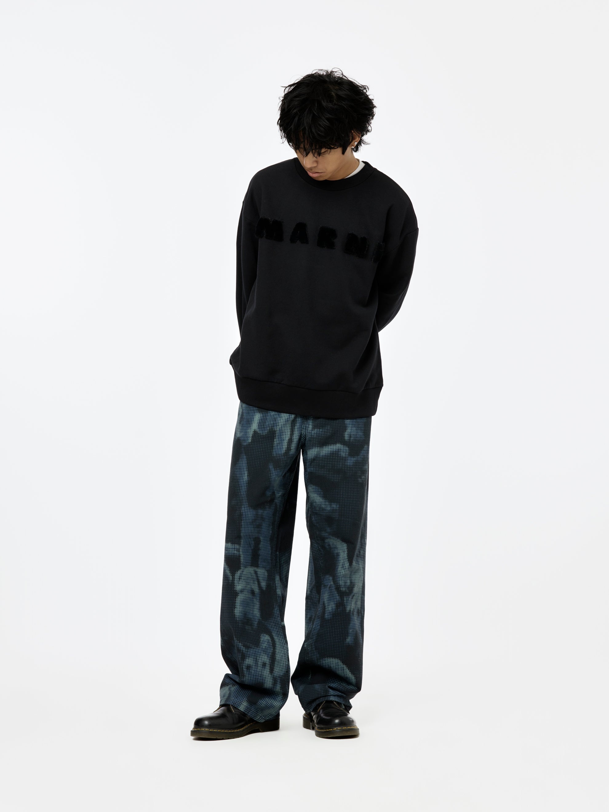 LONG -SLEEVED SWEATSHIRT CREWNECK (NERO) - 6