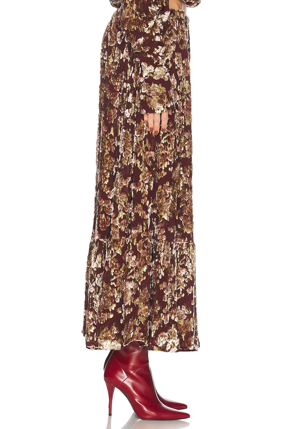 High Waisted Midi Skirt - 3