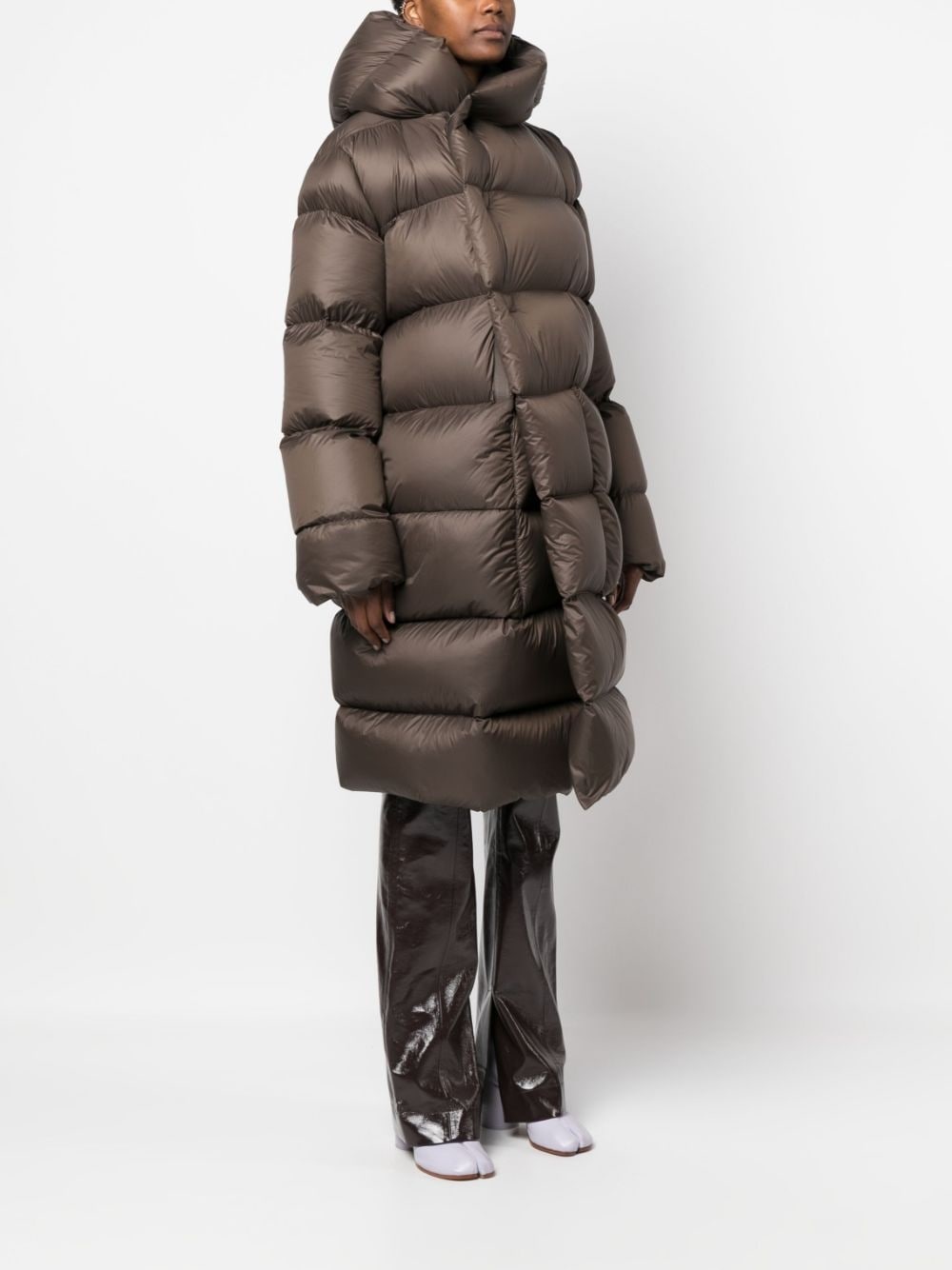 quilted hooded coat - 3