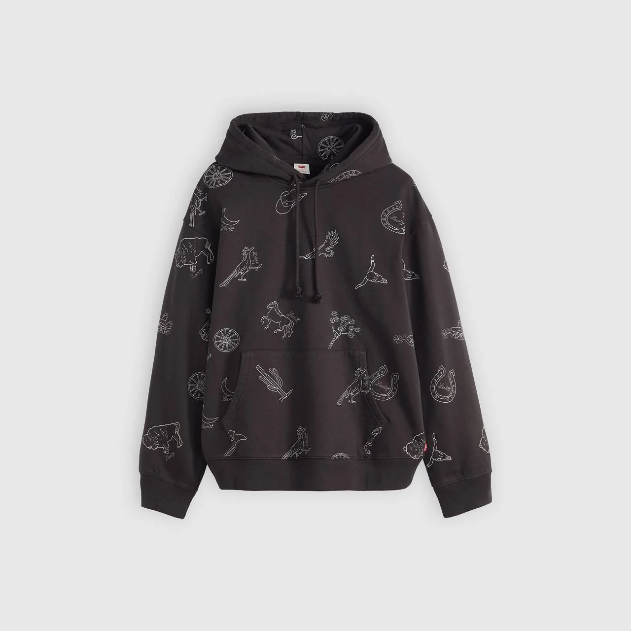 RELAXED GRAPHIC HOODIE SWEATSHIRT - 1