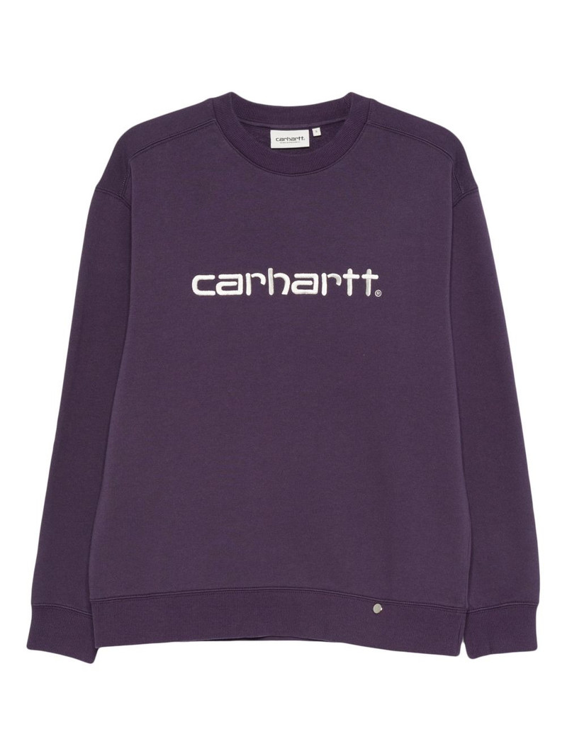 embroidered-logo sweatshirt 1