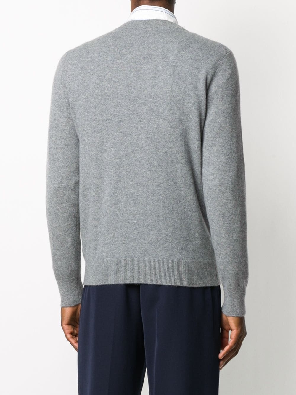 long-sleeve fitted jumper - 4