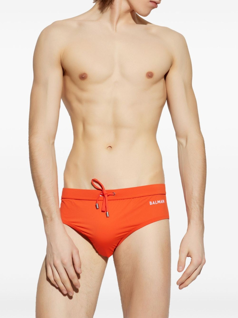 Balmain logo-print swim trunks outlook