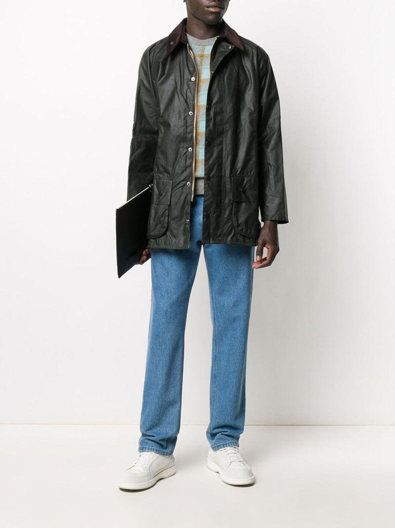 Barbour single-breasted button-fastening coat outlook