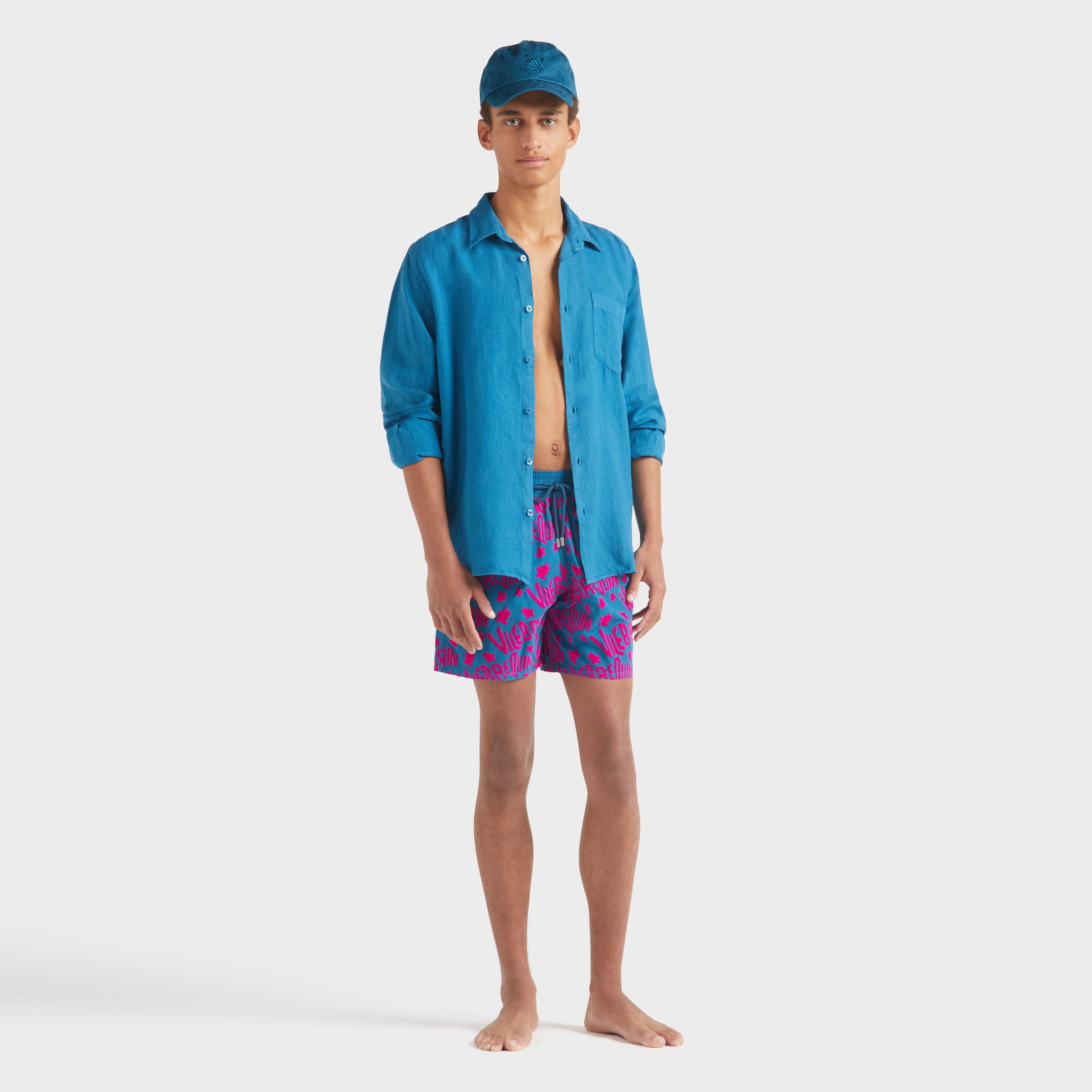 Men Linen Shirt Solid - 5