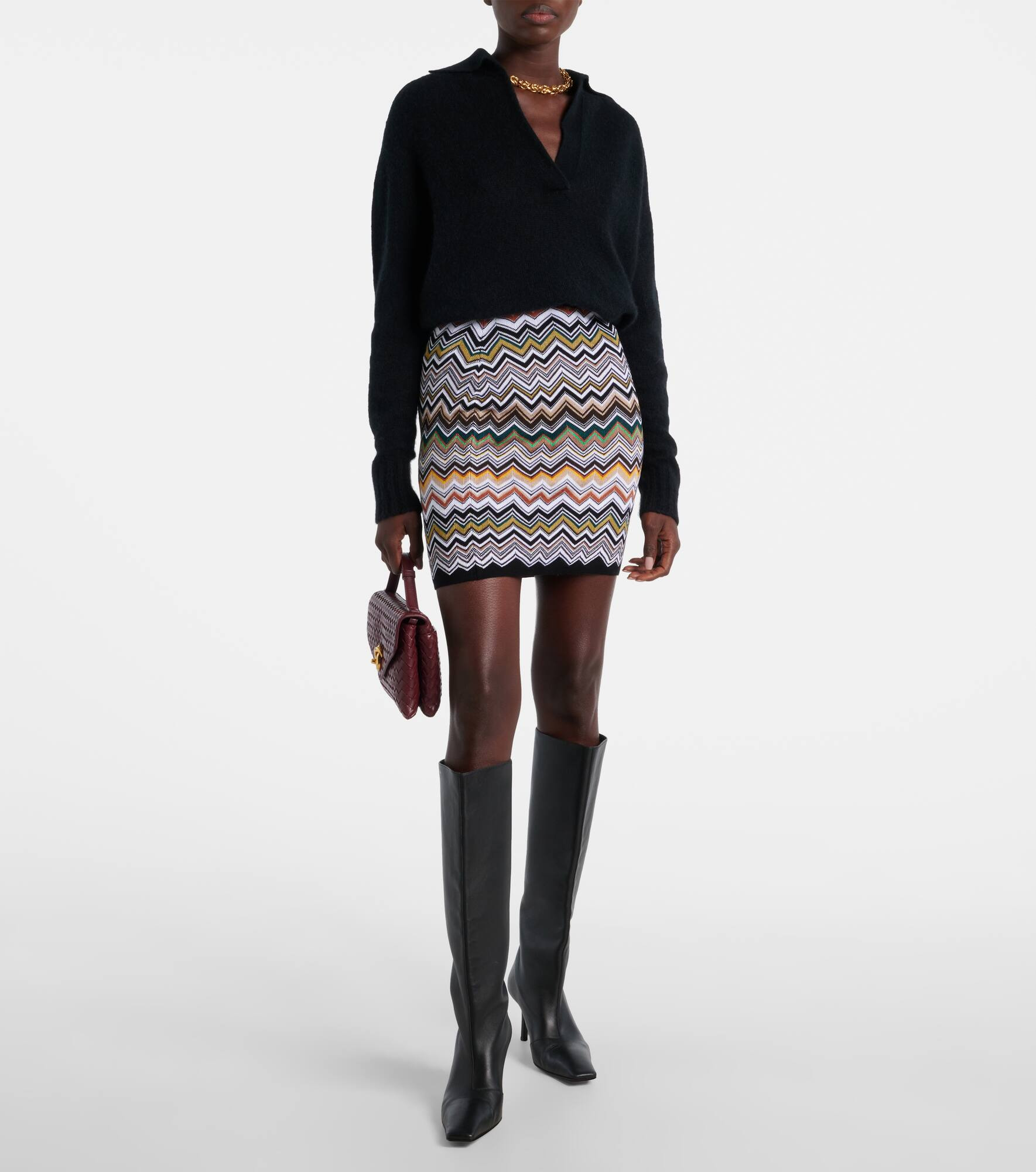 Zigzag miniskirt - 2