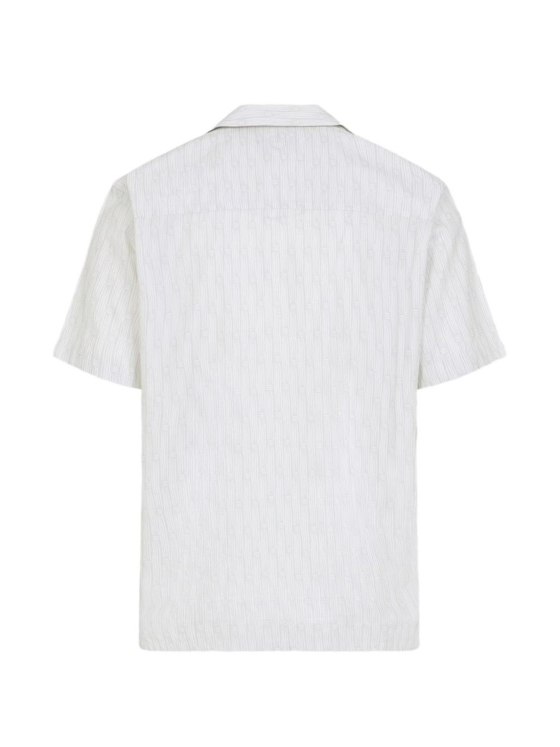 Canali striped short sleeve shirt outlook