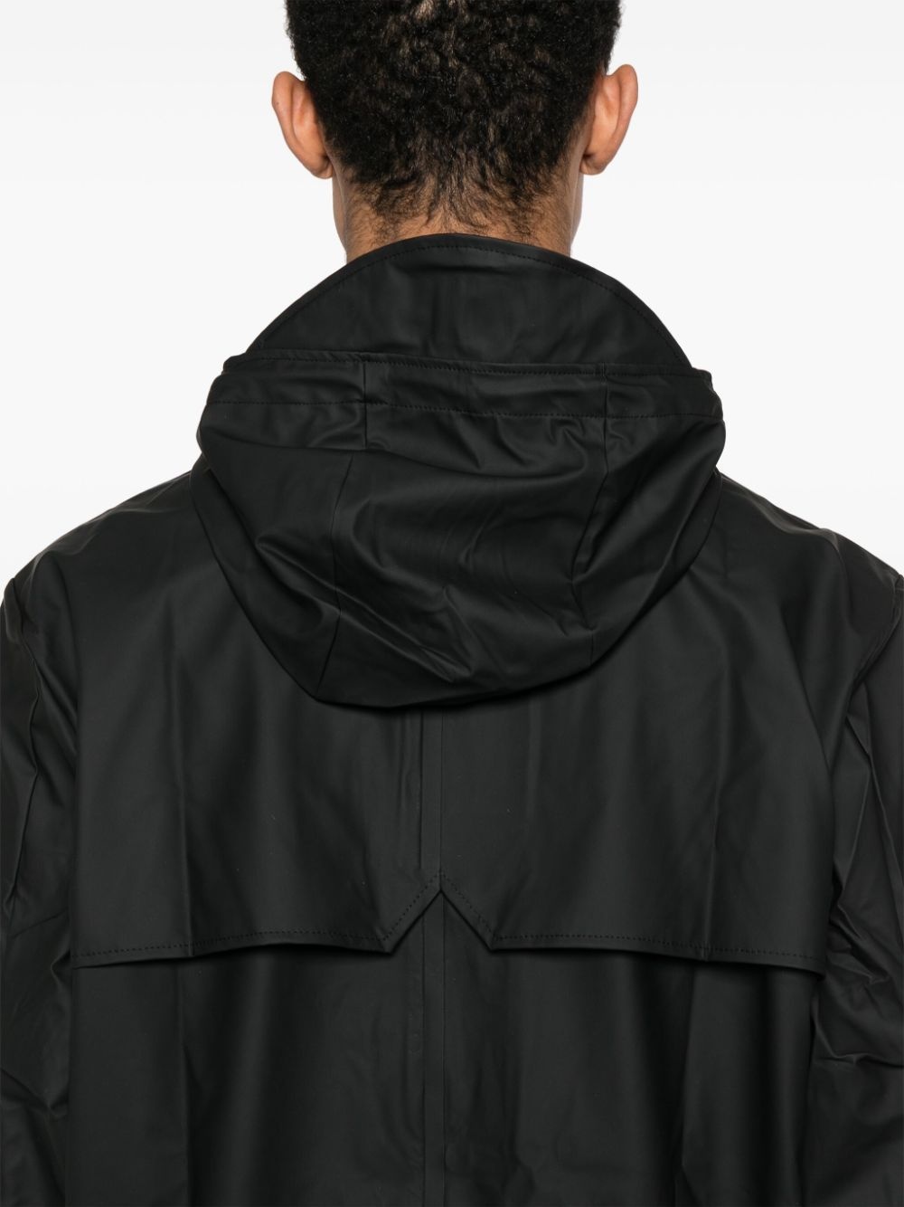 Fishtail drawstring-hood coated parka - 6