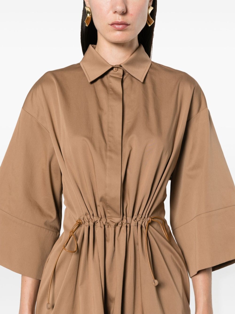 ☆DT☆入手困難☆上品Cotton & silk Dress/EULALIA/MaxMara Max Mara Eulalia cotton-blend midi shirt dress Max Mara