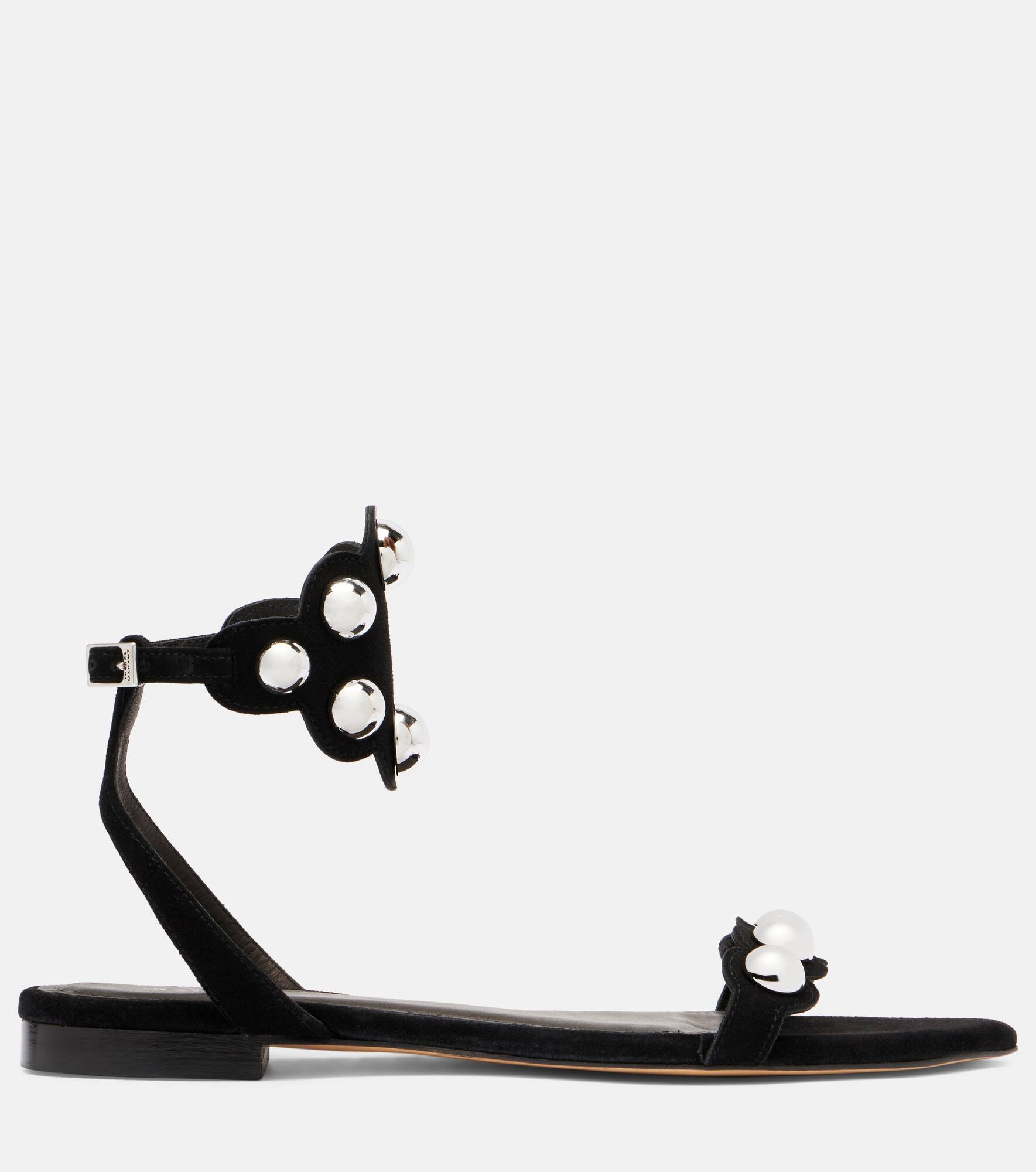 Aselda studded suede sandals - 4