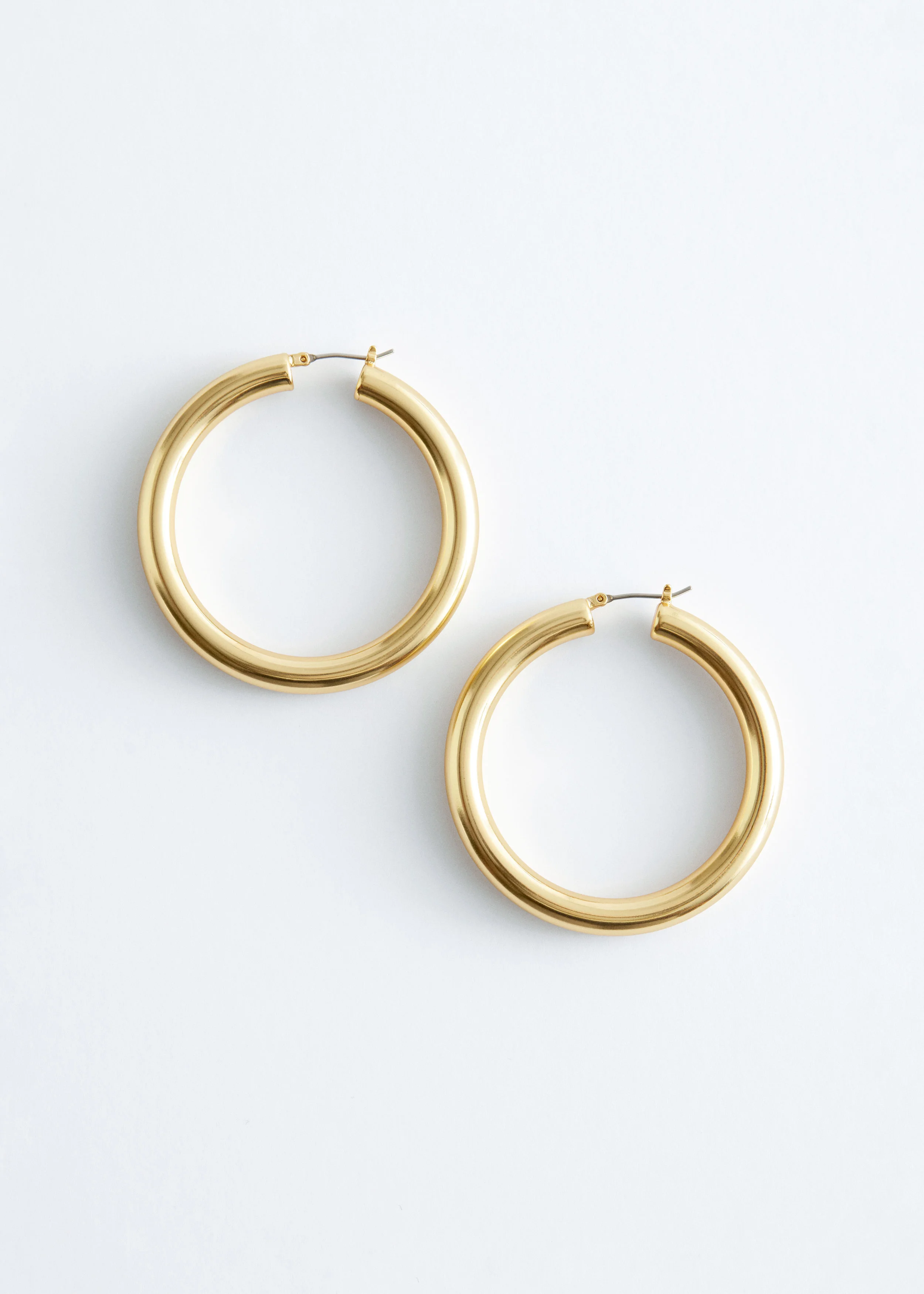 Chunky Hoop Earrings - 1