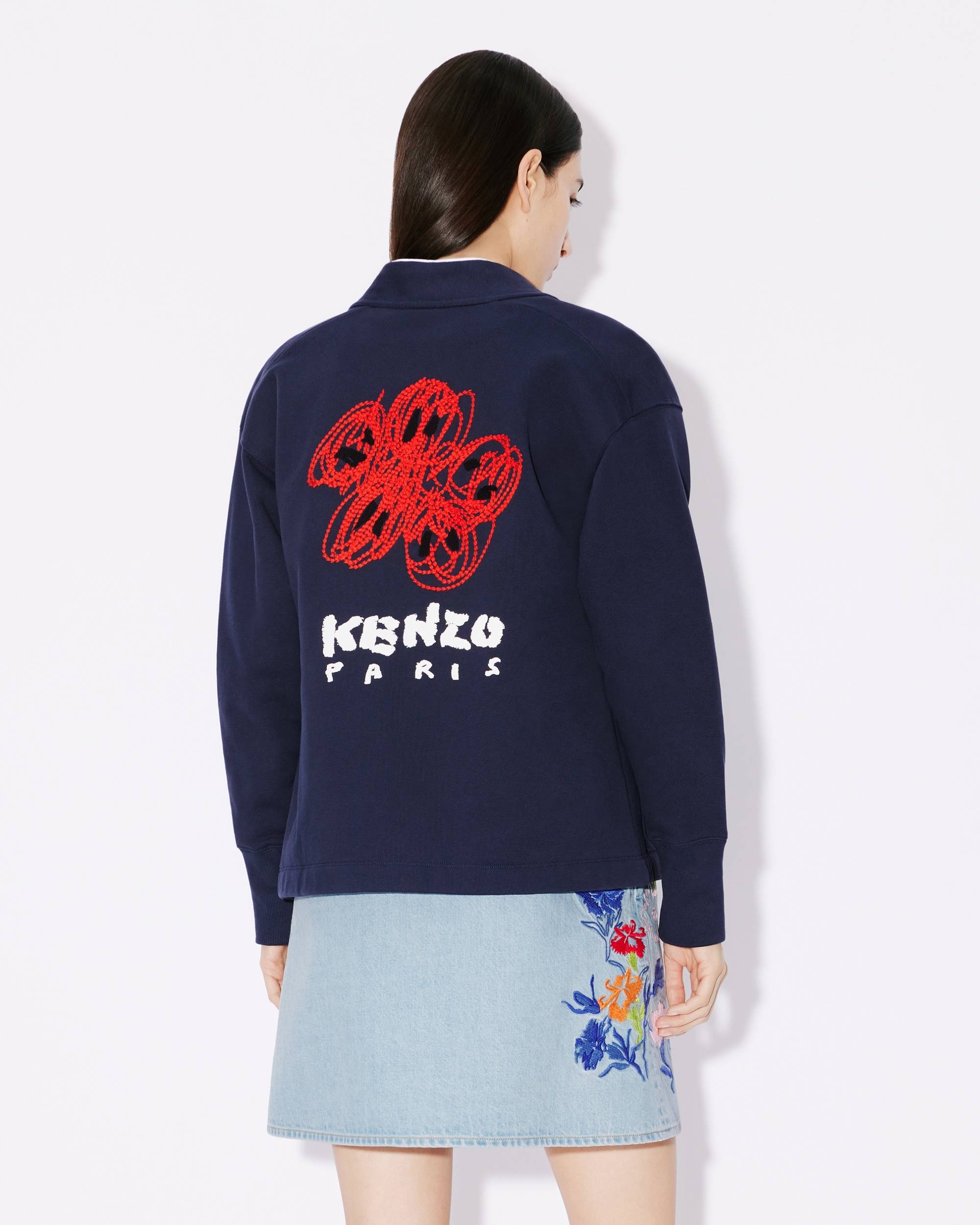 'KENZO Drawn Varsity' embroidered cardigan - 4