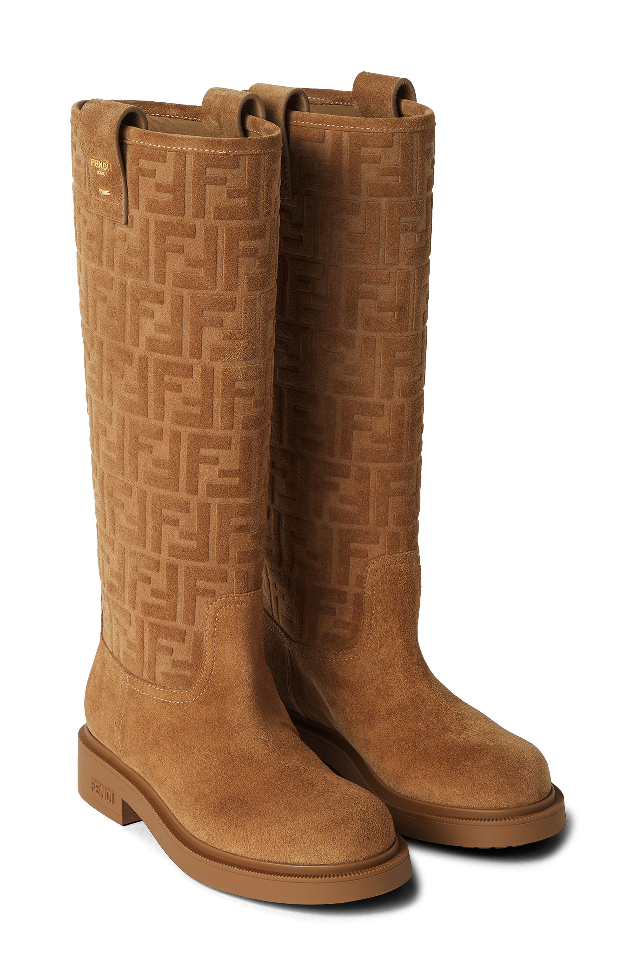 Fendi Filo Knee High Boot in Bronze/bronze at Nordstrom - 4