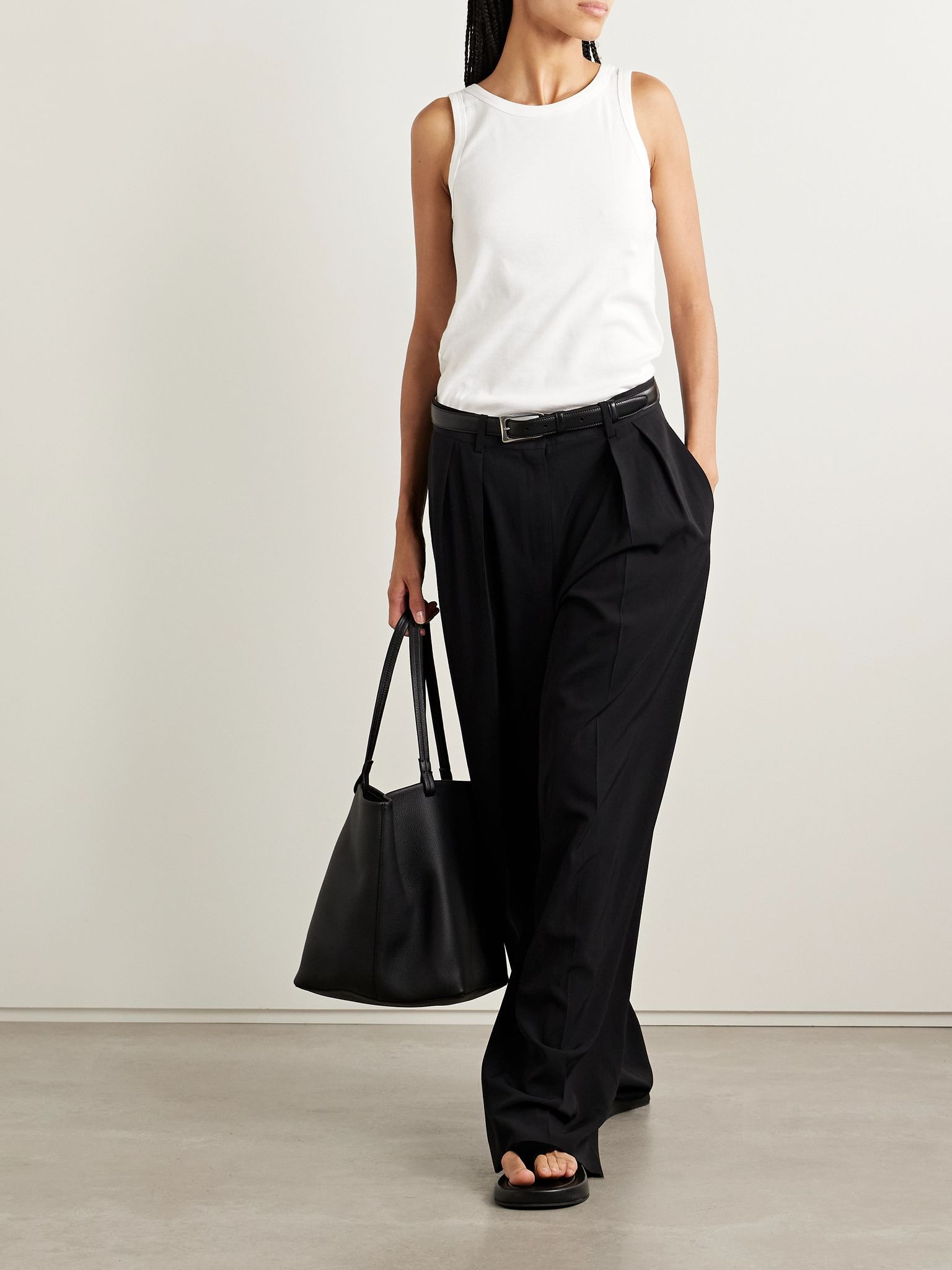 Essentials Frankie organic cotton-jersey tank White - 2