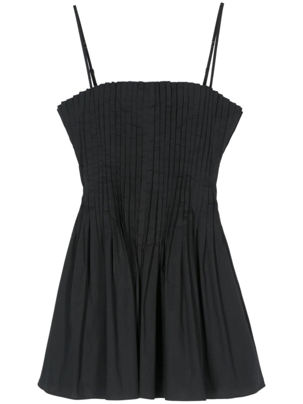 pleated mini dress - 1