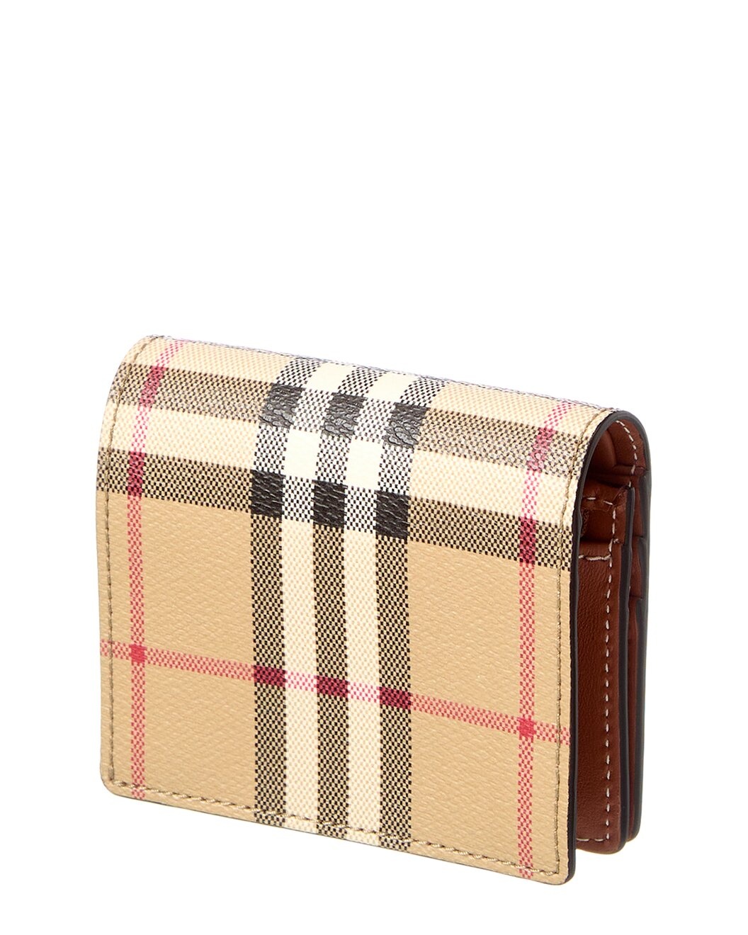 Burberry Check Small E-Canvas & Leather Card Case - 2