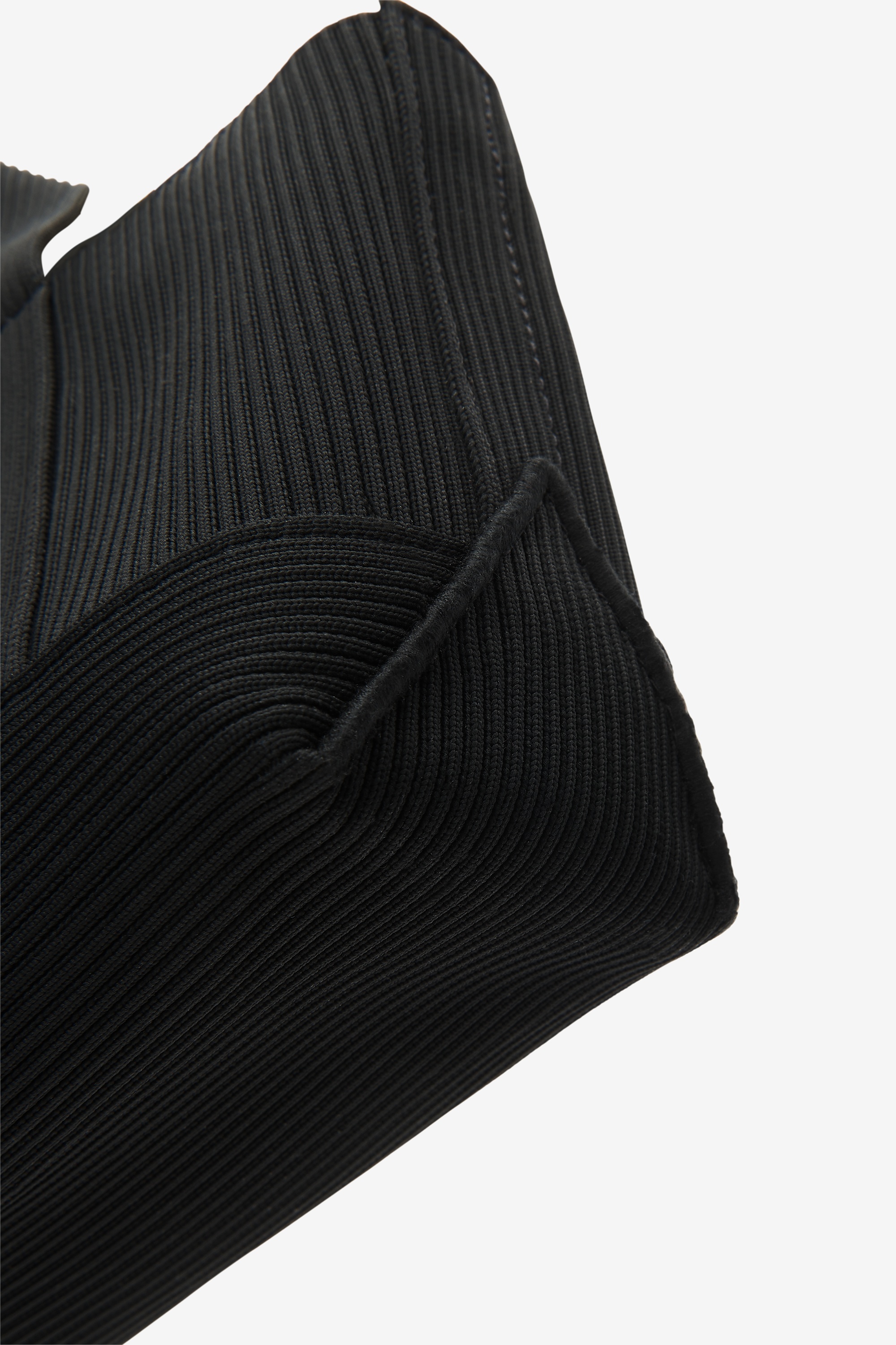 ryan mini tote bag in rib knit - 6