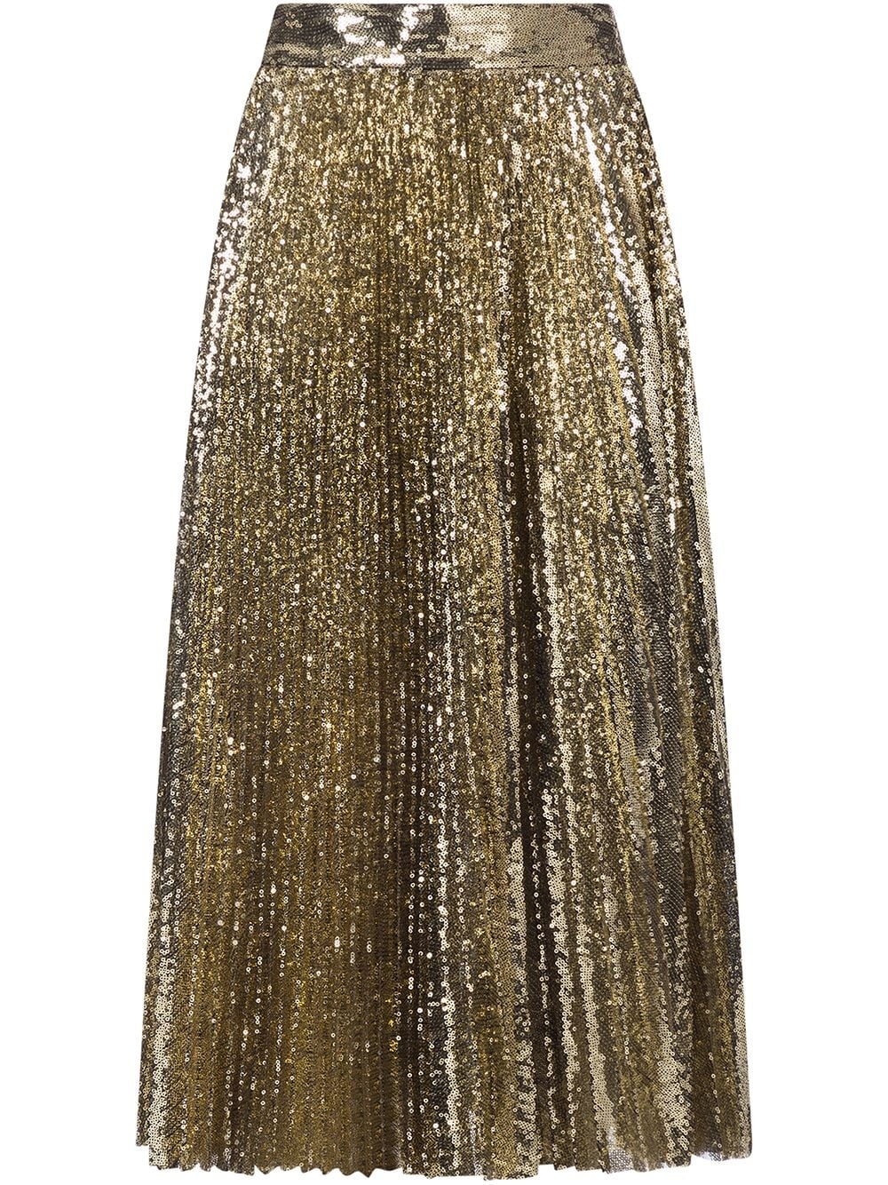 sequin pleated skirt - 1