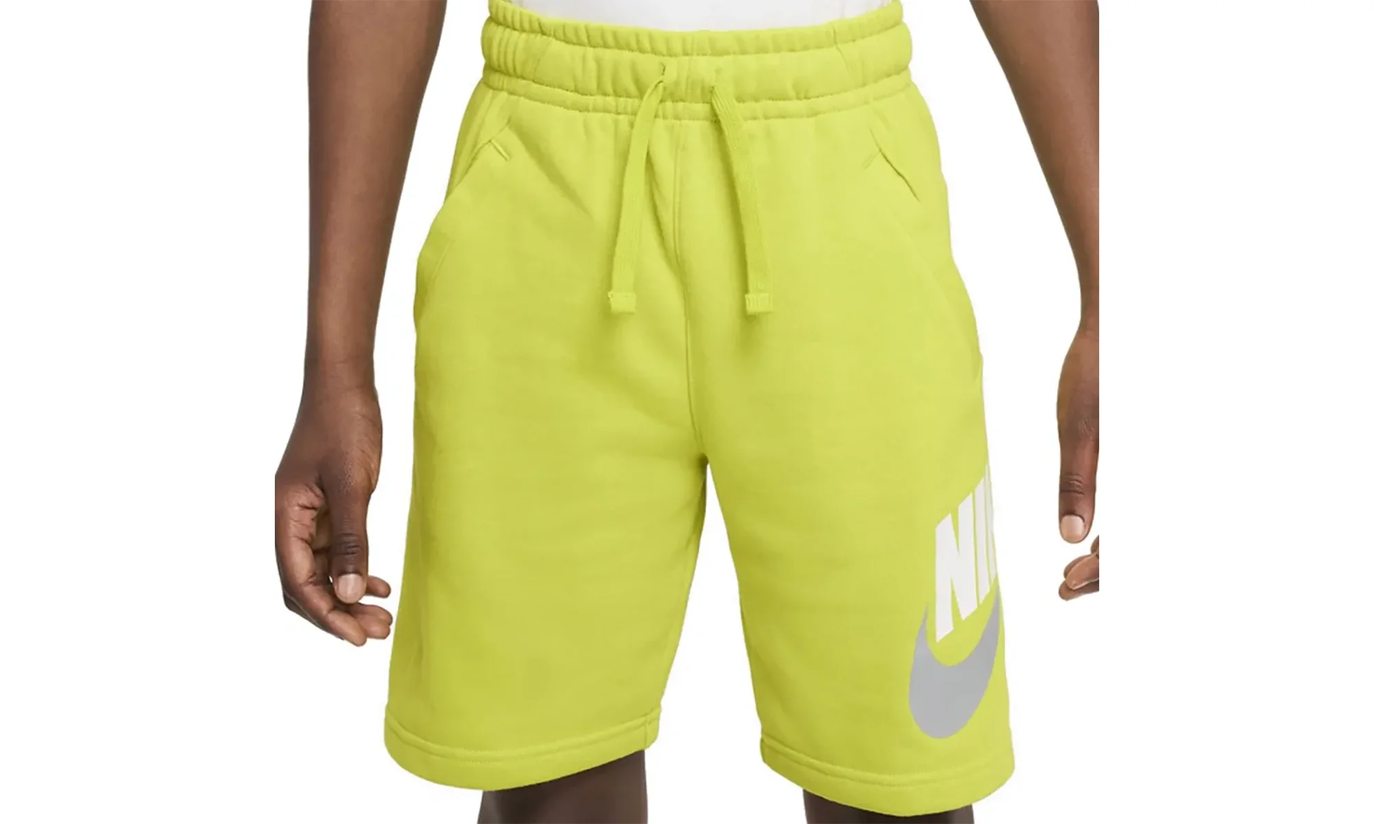 Sportswear Club + HBR Fleece Shorts GS "Bright Cactus White" CK0509 308 - 1
