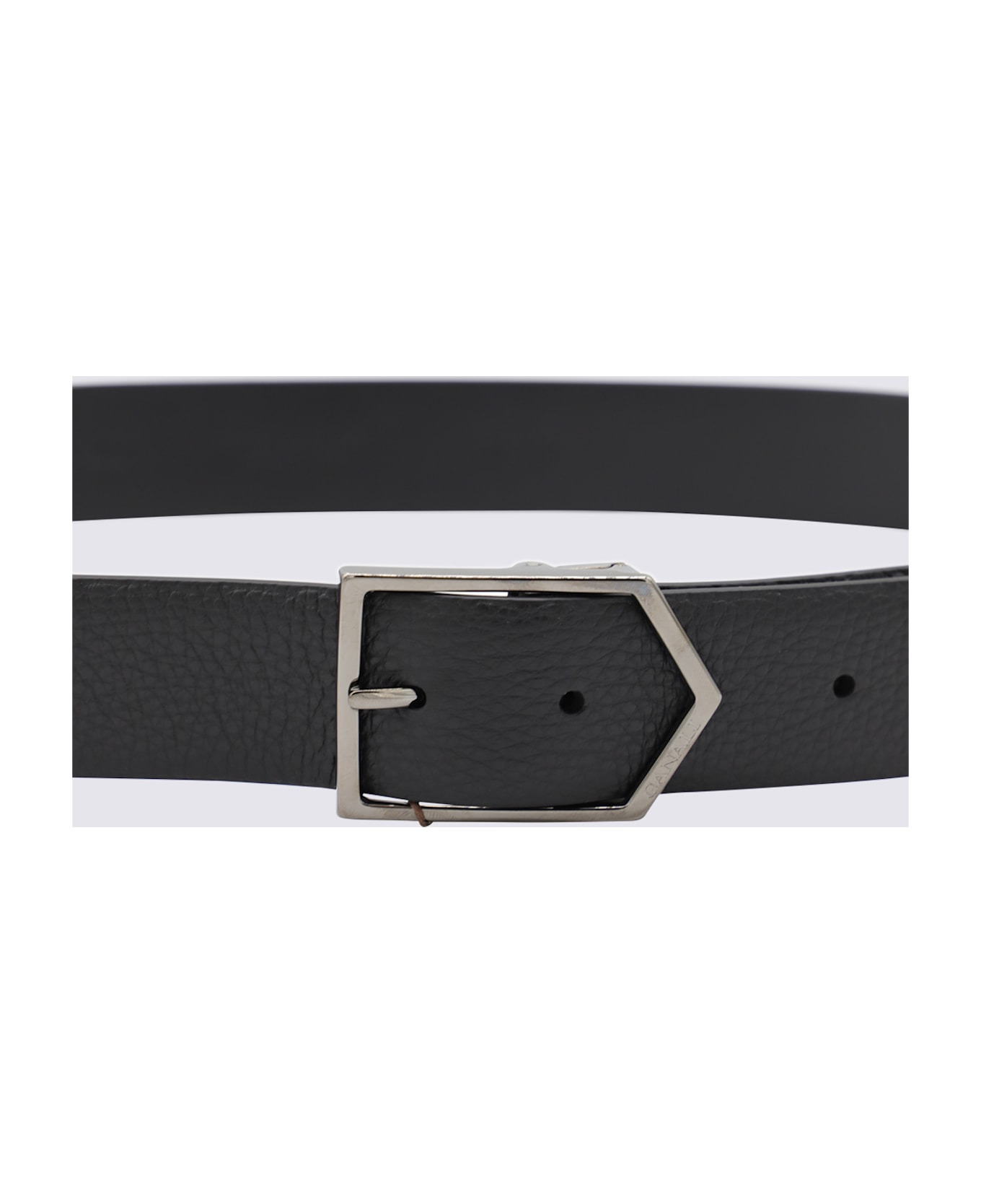 Black Leather Belt - 2