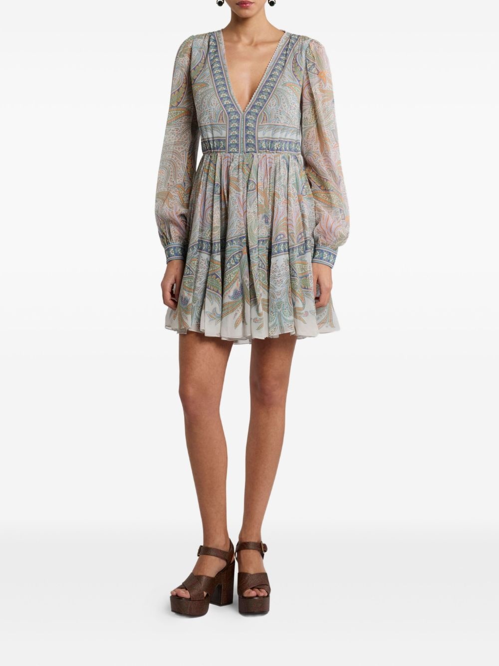 printed mini dress - 2