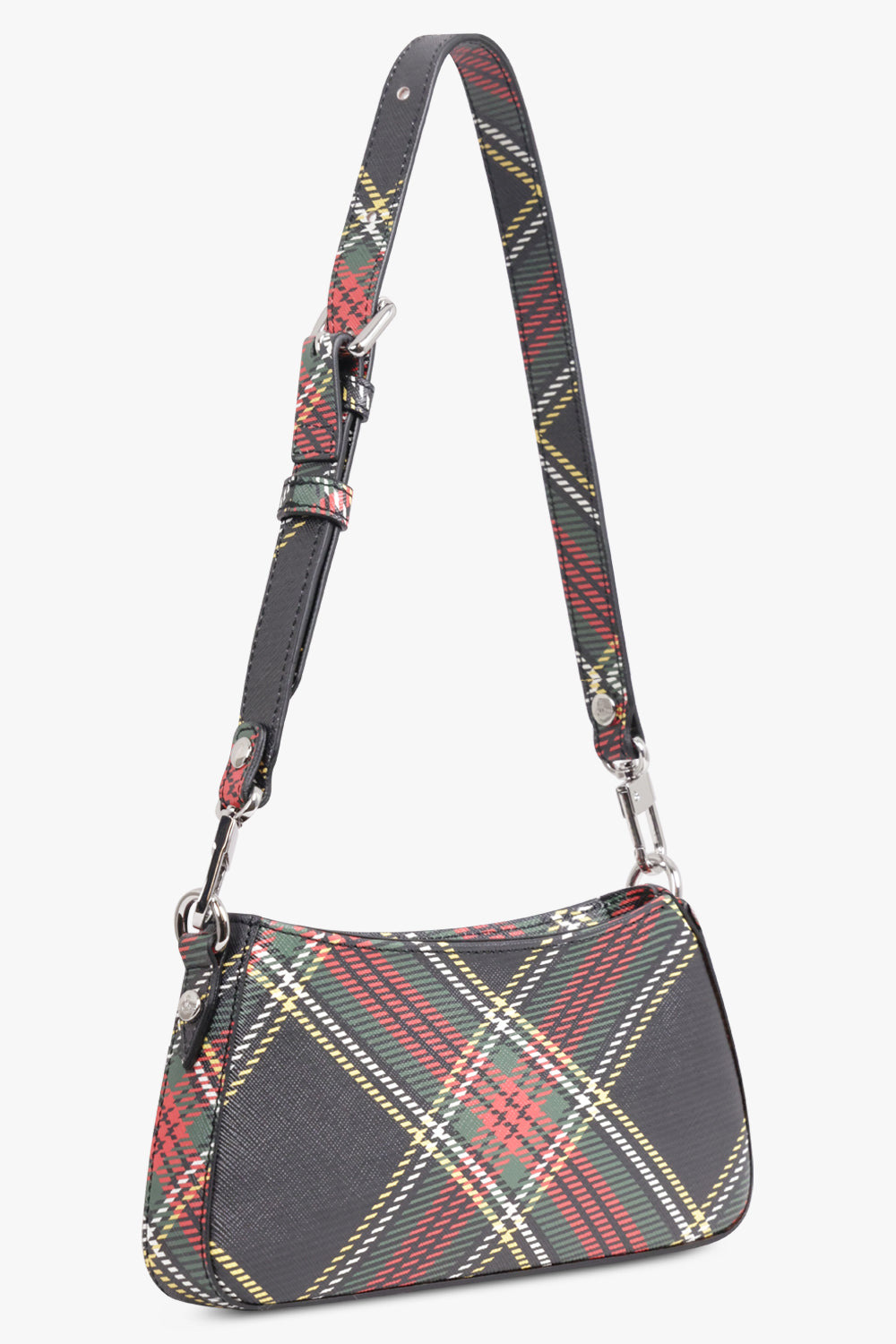 TASHA SILHOUETTE ORB SHOULDER PRINT BAG | TARTAN - 2