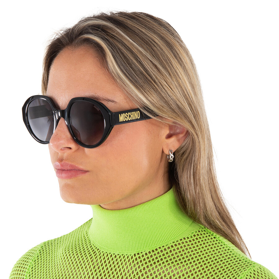 Moschino Grey Gradient Round Ladies Sunglasses MOS126/S 0807/9O 53 - 2