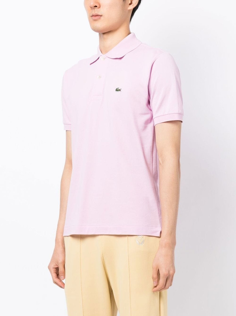 chest logo-patch polo shirt 3