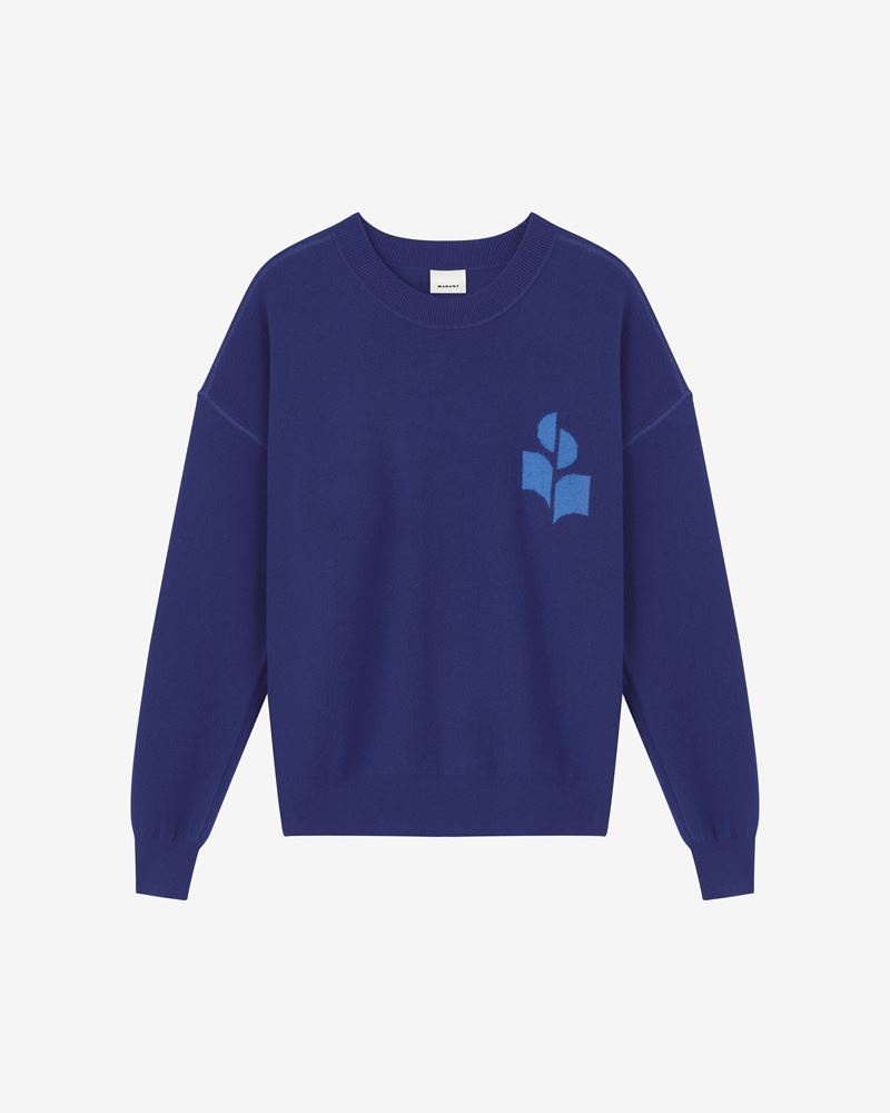 ATLEY COTTON AND LOGO SWEATER - 1